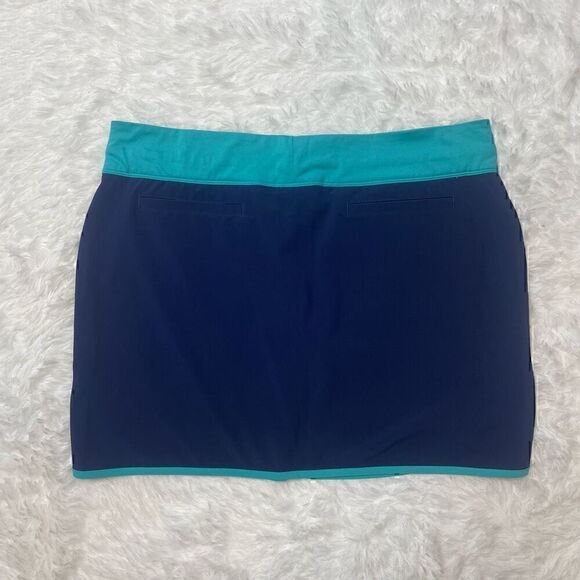 Adidas Skort Skirt Size Large Pockets Blue Athletic Built in Shorts Stretchy Ten - Picture 9 of 11
